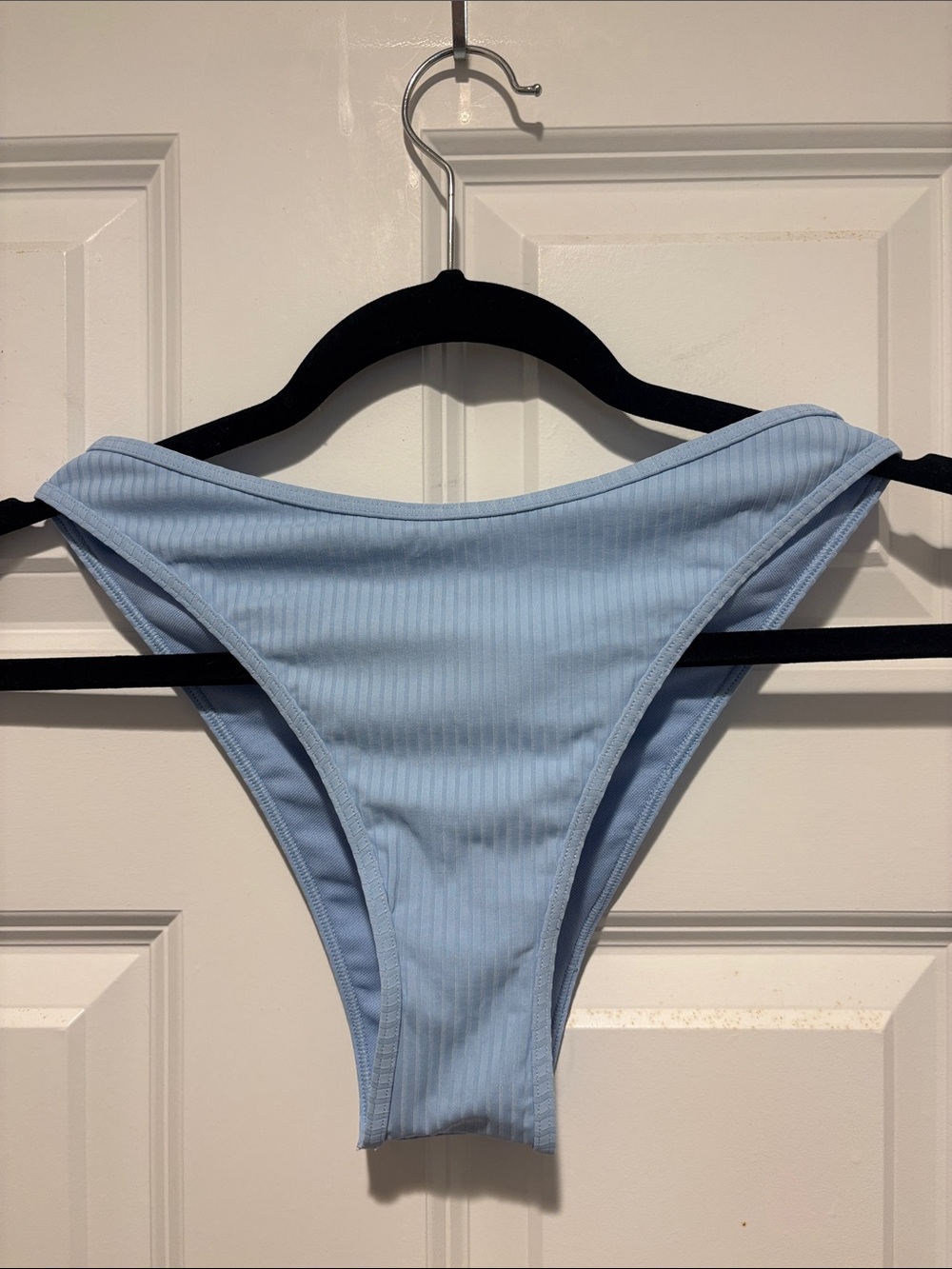 Gilly Hicks Light Blue Ribbed Bikini Bottoms